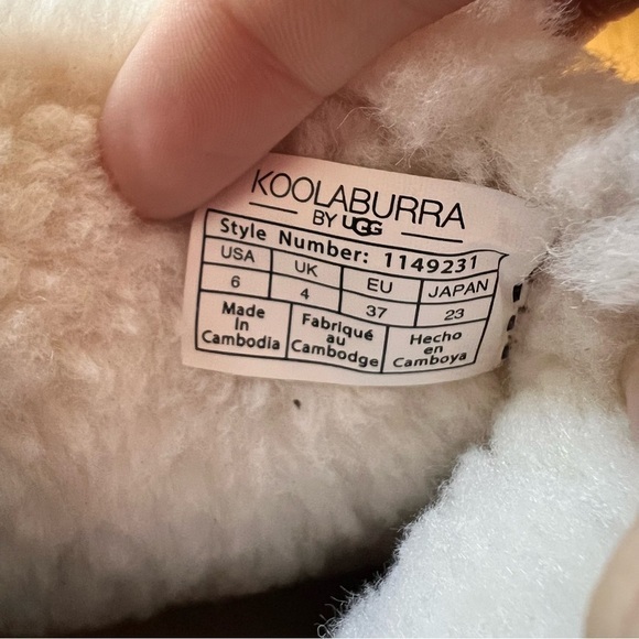KOOLABURRA NWOT UGG Grey Kelissa Mini Faux Fur‎ Boots Size 6 - Picture 8 of 8